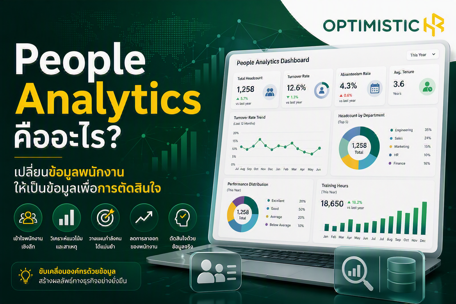 People Analytics คืออะไร การวิเคราะห์ข้อมูลพนักงานเพื่อสนับสนุนการตัดสินใจด้านทรัพยากรบุคคล